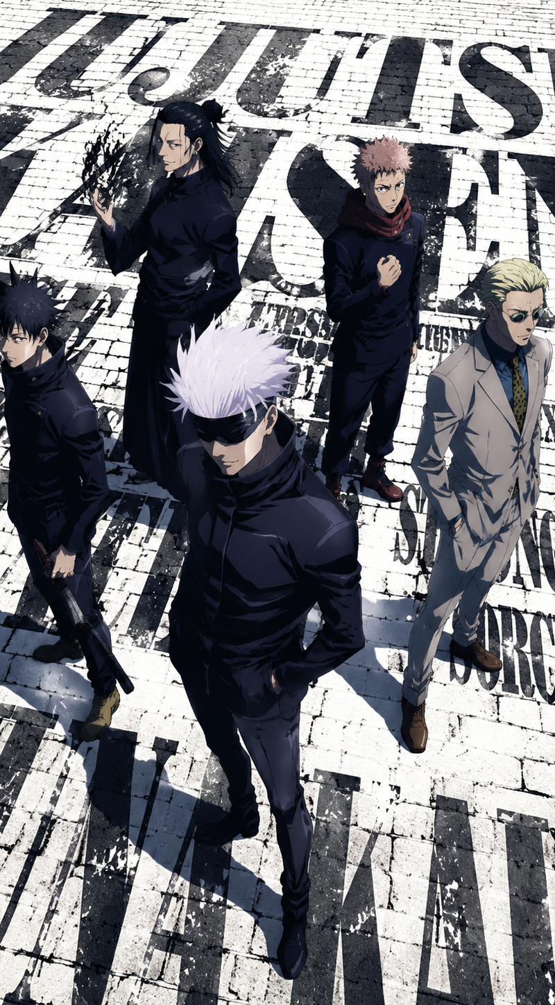 Five handsome characters from Jujutsu Kaisen — Satoru Gojo, Suguru Geto, Megumi