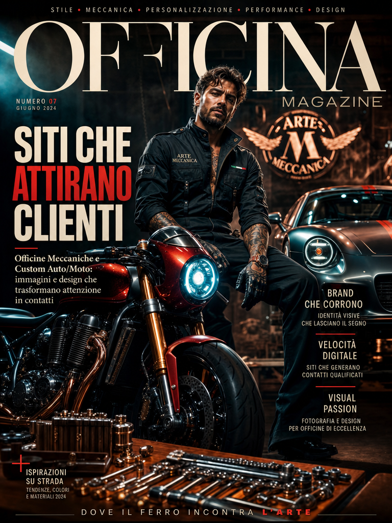 Crea un'immagine fotografica (argomento siti web Officine Meccaniche e Centri Pe