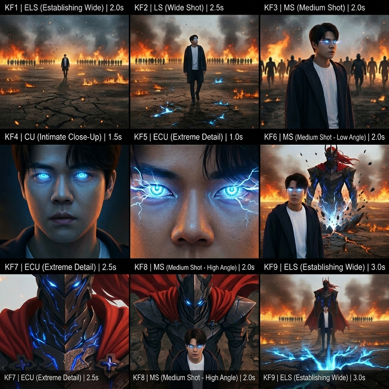 You are an award-winning trailer director, cinematographer, and storyboard artis