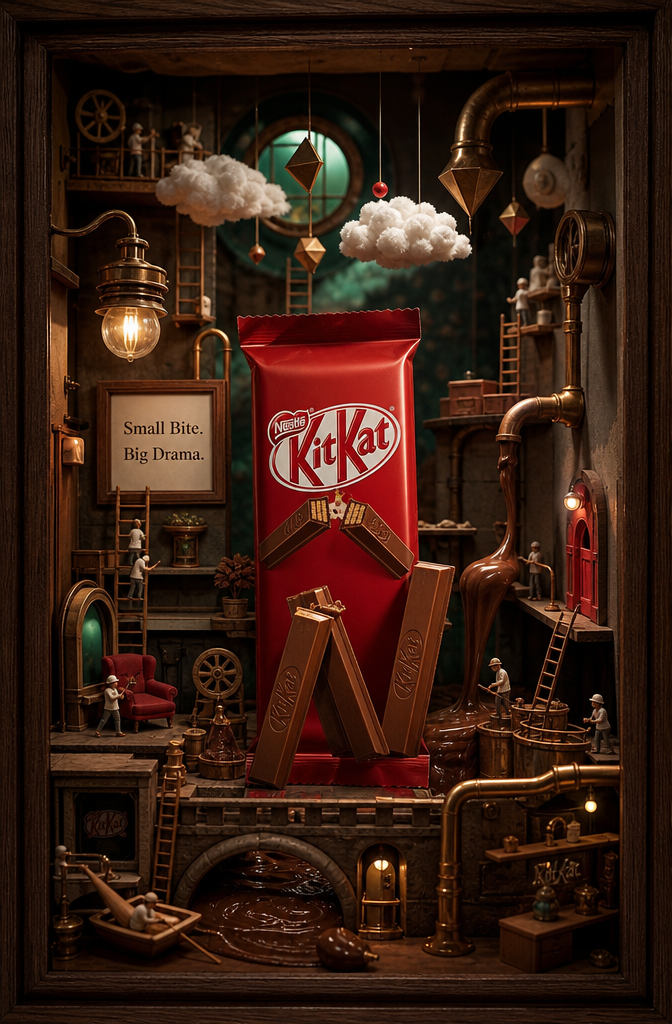 ACT AS: A world-class luxury commercial art director, surreal product photograph