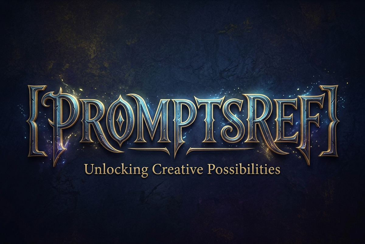 Based on the word “[PROMPTSREF],” design an original decorative cinematic title 