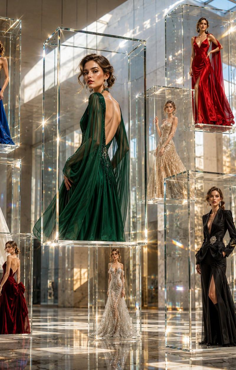 An award-winning ultra-luxury fashion editorial photographed inside a br...