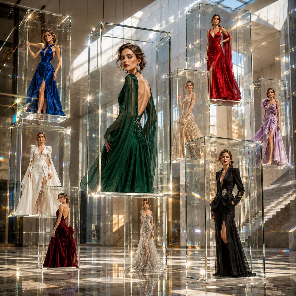An award-winning ultra-luxury fashion editorial photographed inside a br...