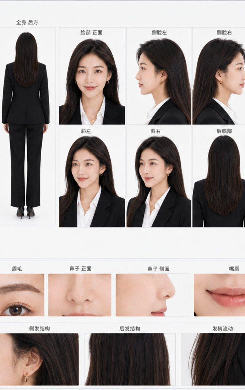 角色身份固定参考图表 GPT Image 2提示词: 根据附带角色原图创建一张“角色身份固定参考图表”,横向 16:10,浅灰白背景,专业视觉资...