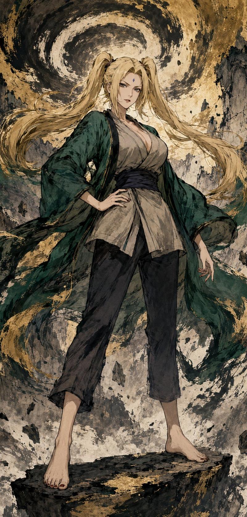 纲手双马尾也可爱啊,当然,这个雾山五行风格系列也蛮不错 --- @创建图片 请使用下面的prompt生成8张独立的图片(注意,不是多张图片col...