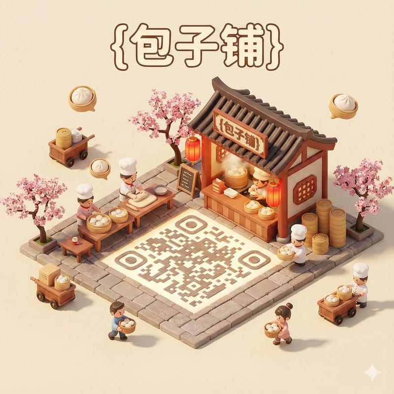 3D卡通场景中的二维码融入