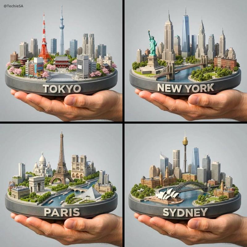 3D迷你城市模型
