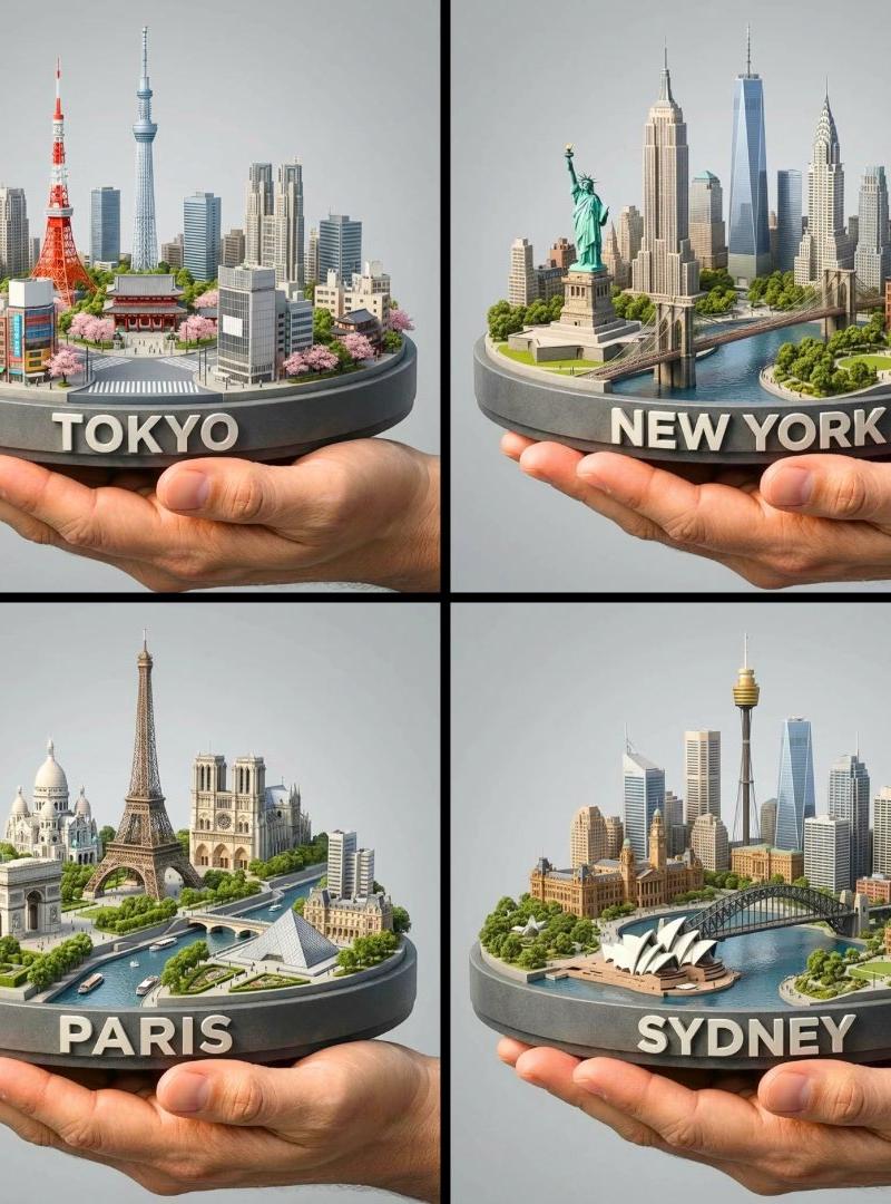 3D迷你城市模型