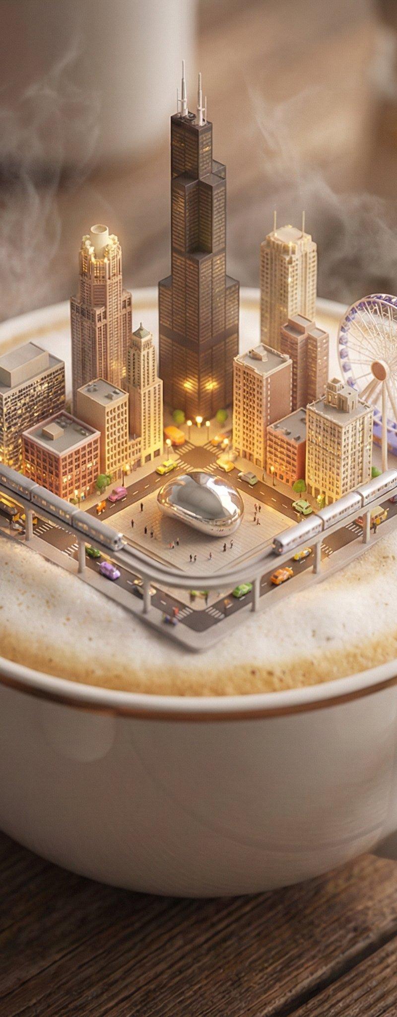 芝加哥迷你城市3D全景