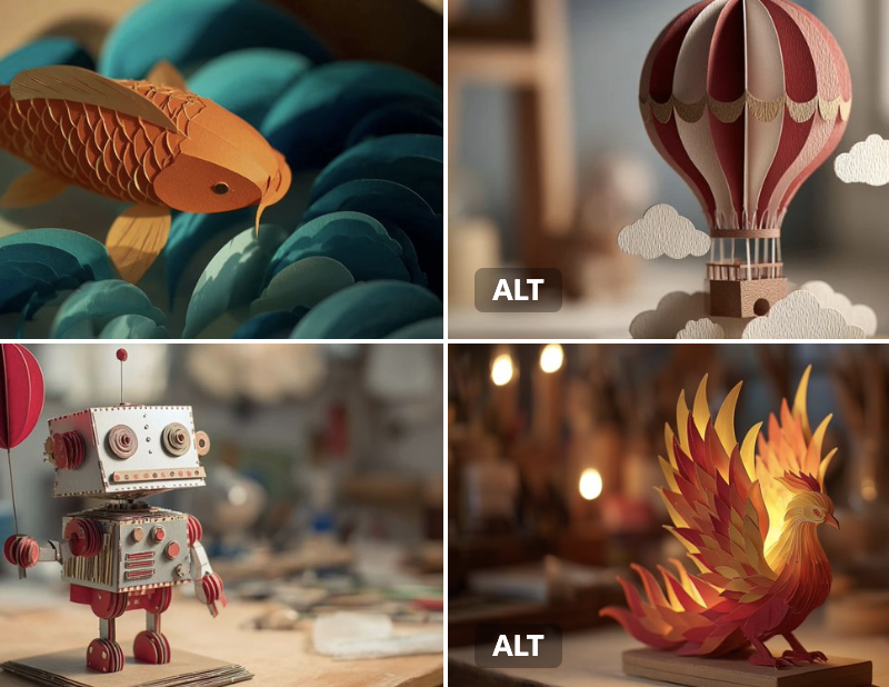 3D纸艺作品