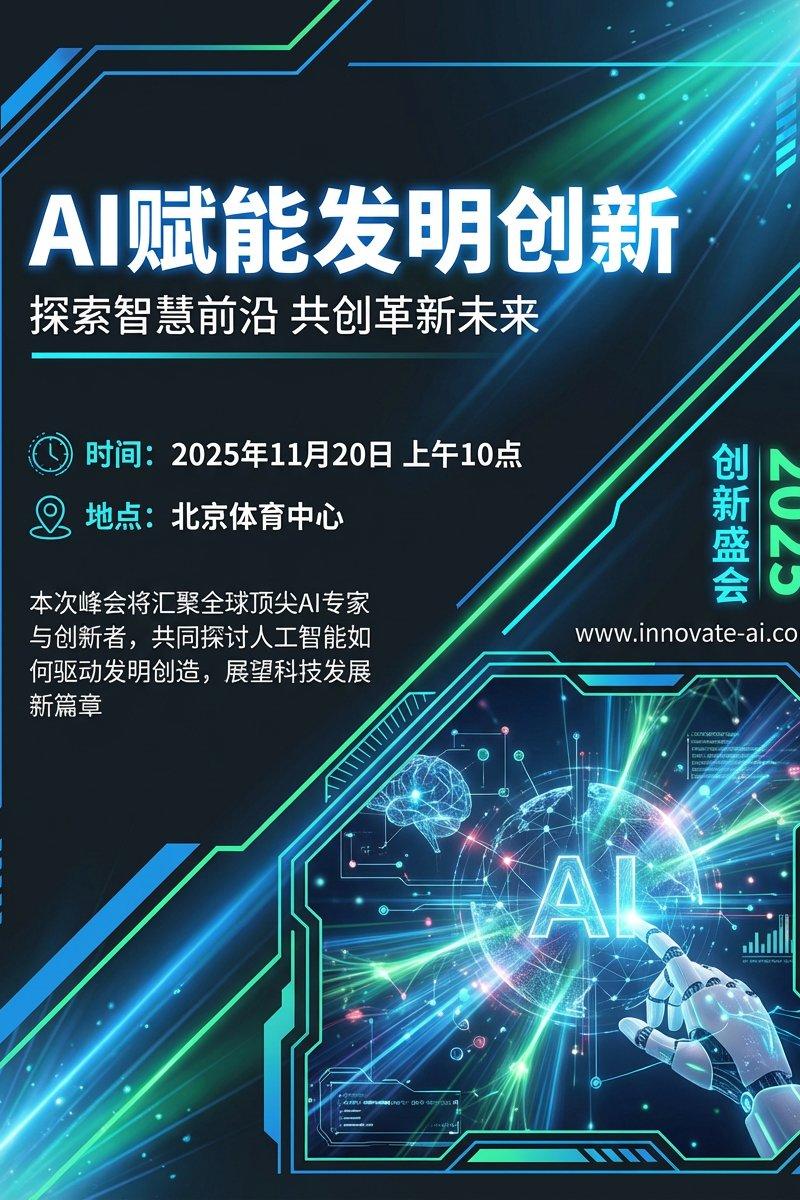 AI赋能发明创新活动海报