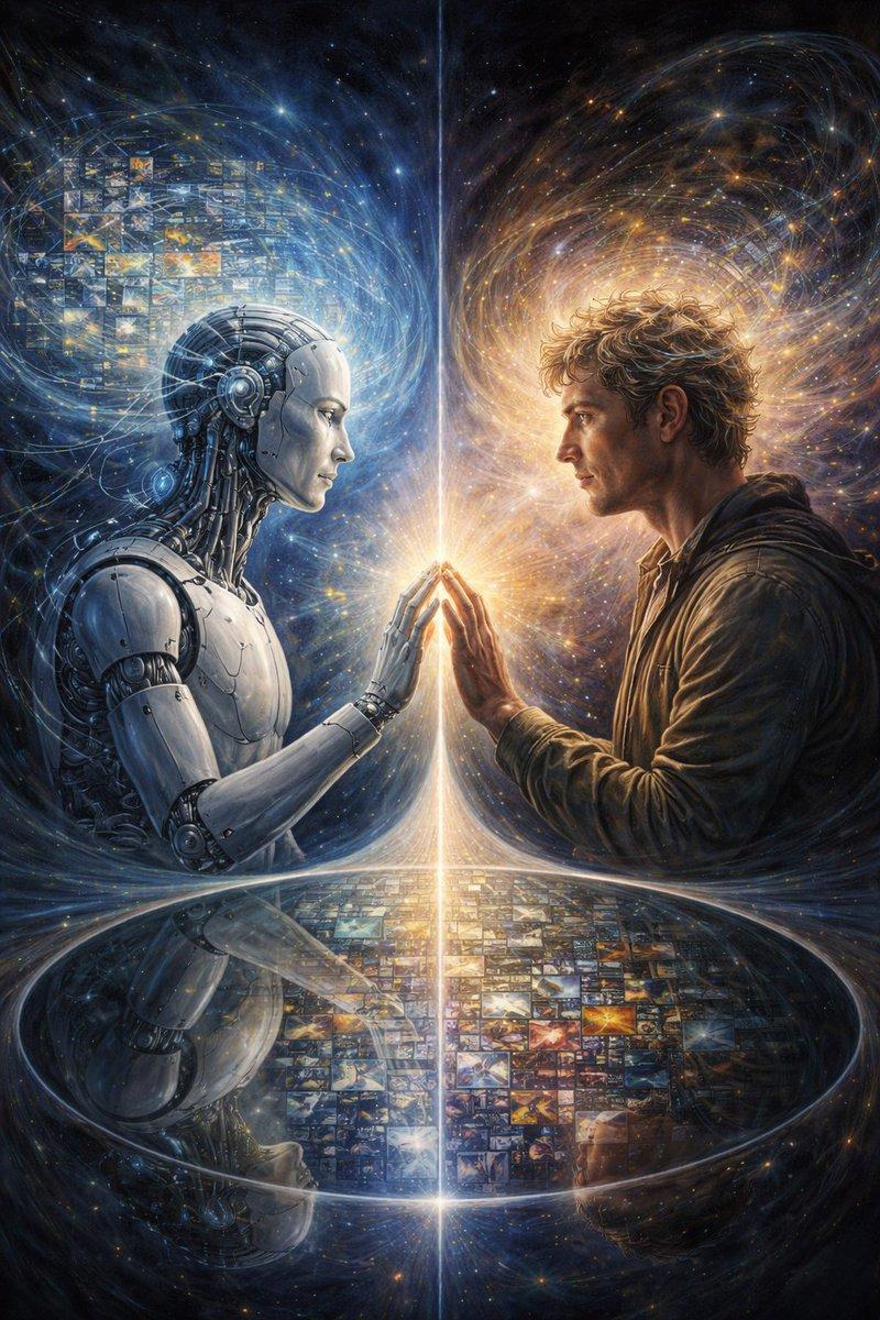 AI生成画作：哲学意义的镜像