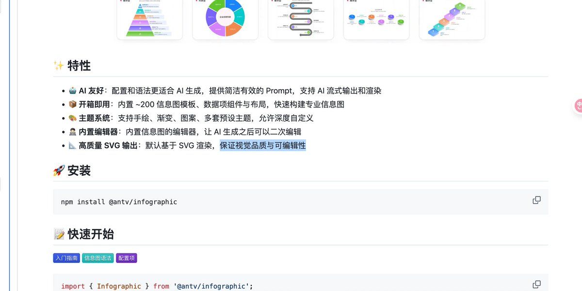 蚂蚁开源AI友好信息图制作项目