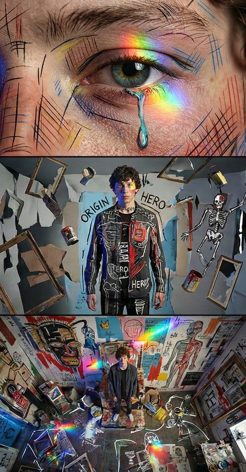 Basquiat风格音乐视频故事板