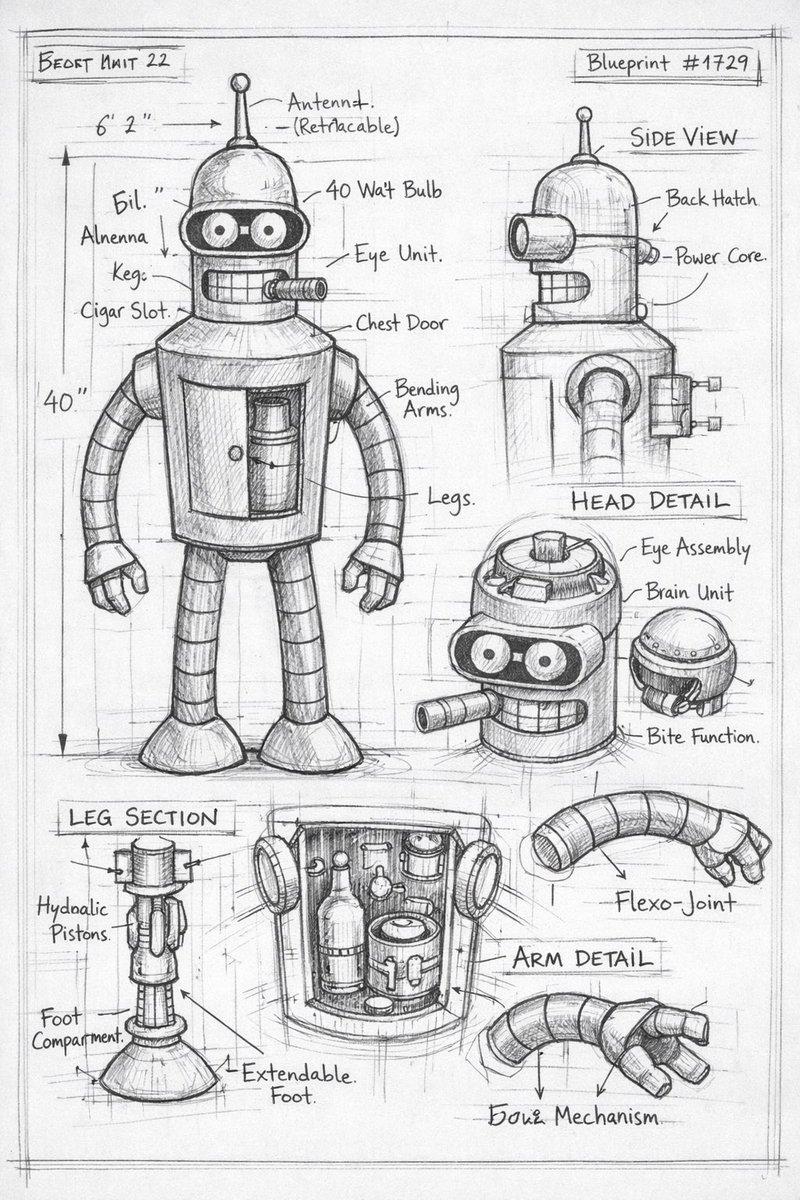 Bender 梯度图铅笔素描