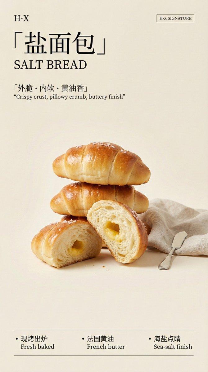 面包与糕点系列海报