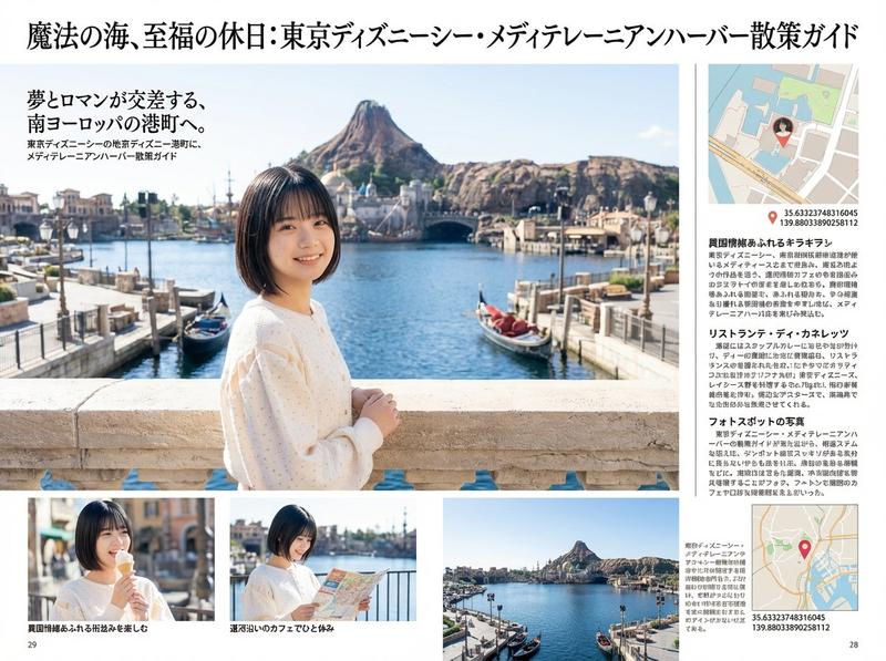指定地点のキャラクター観光写真集