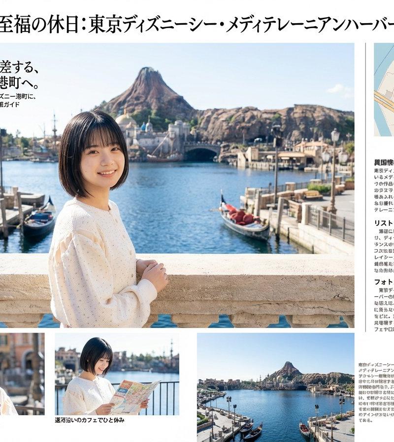 指定地点のキャラクター観光写真集