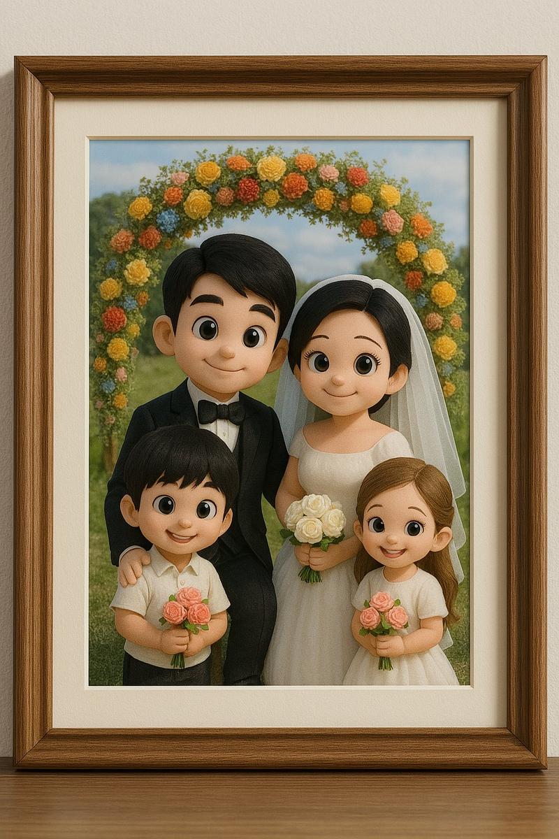 孩子参与父母婚礼