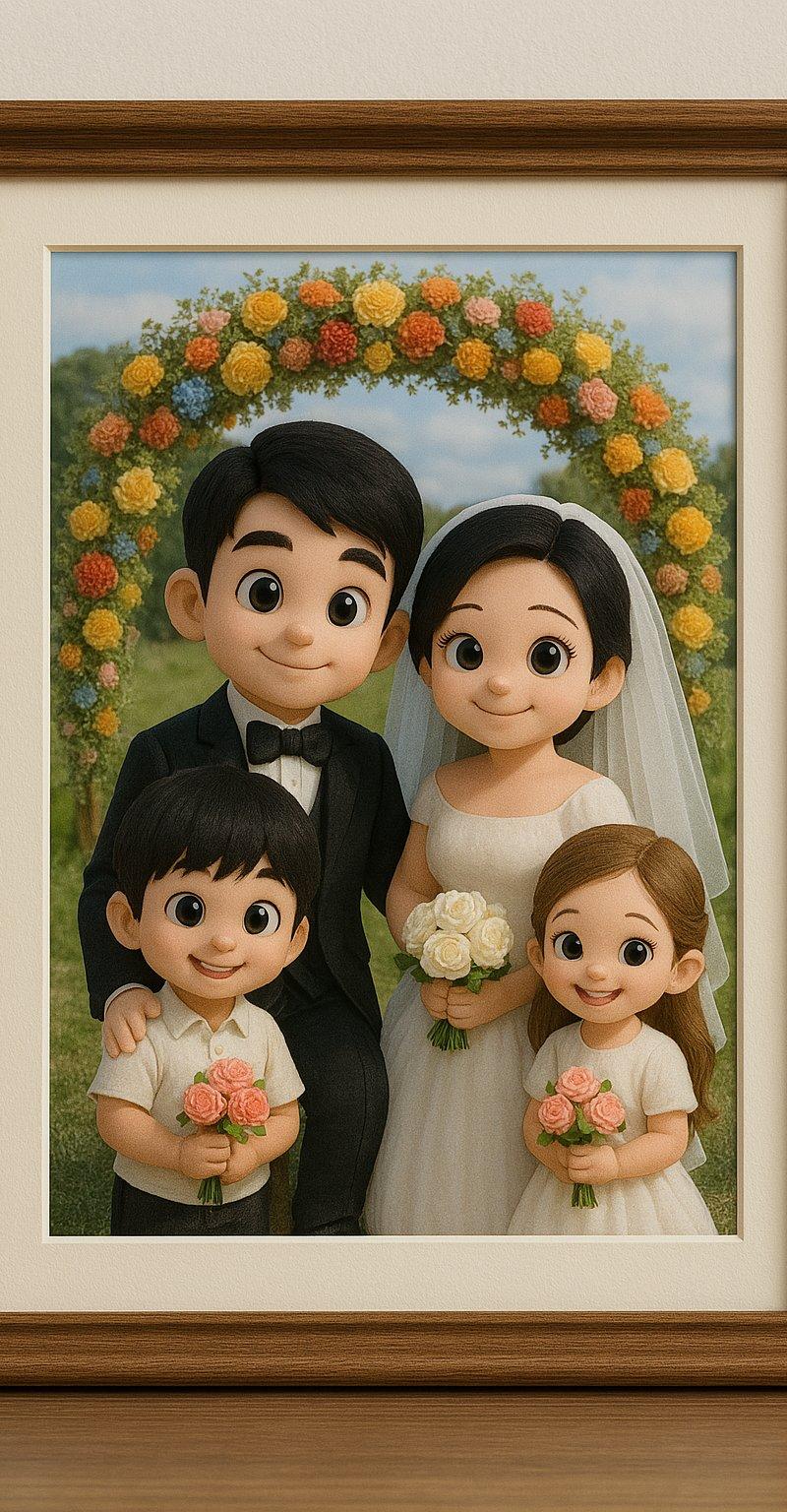 孩子参与父母婚礼