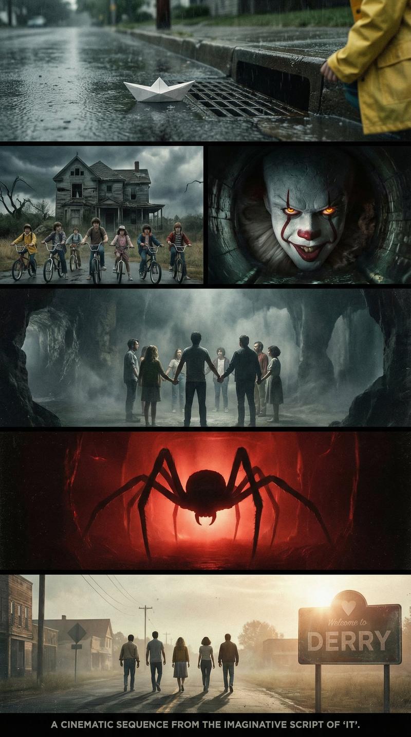 《IT》书籍想象剧本的 cinematic 多屏叙事