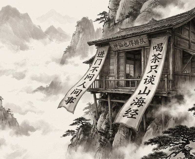 水墨画风格与写实摄影的结合