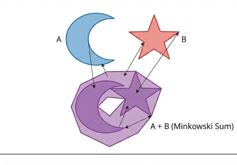 创建两个非凸集的Minkowski和的图像