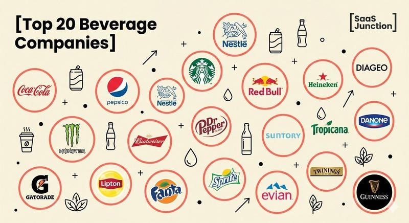 定制信息图:Top 20饮料公司概览