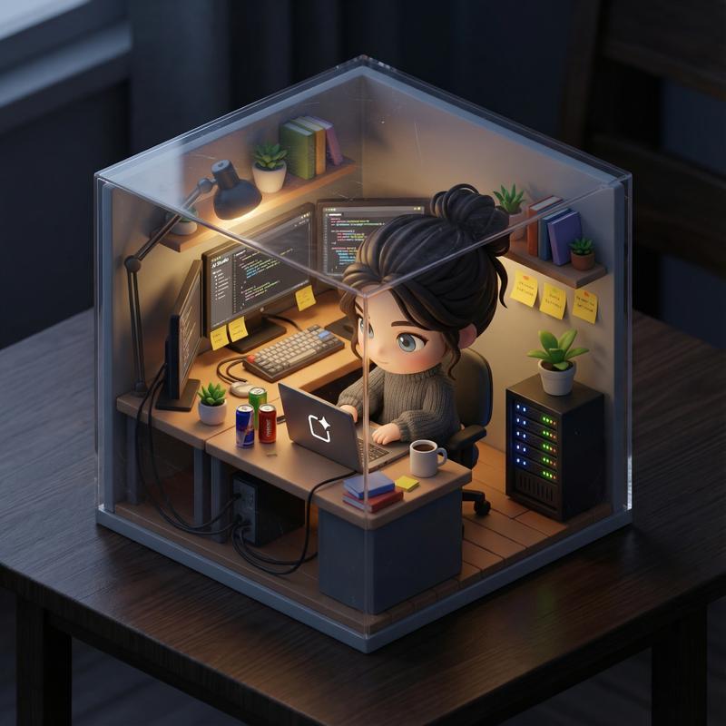 可爱的小型立体灯模型