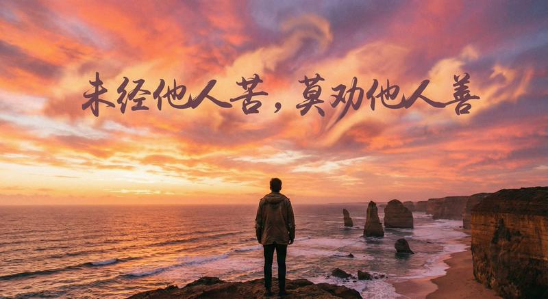 未经他人苦莫劝他人善