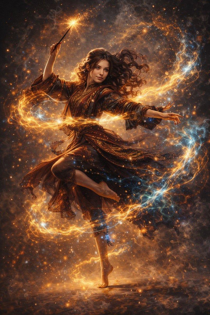 神秘少女的优雅魔法舞