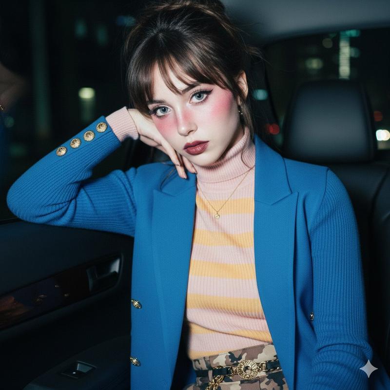 梦幻少女与汽车内饰