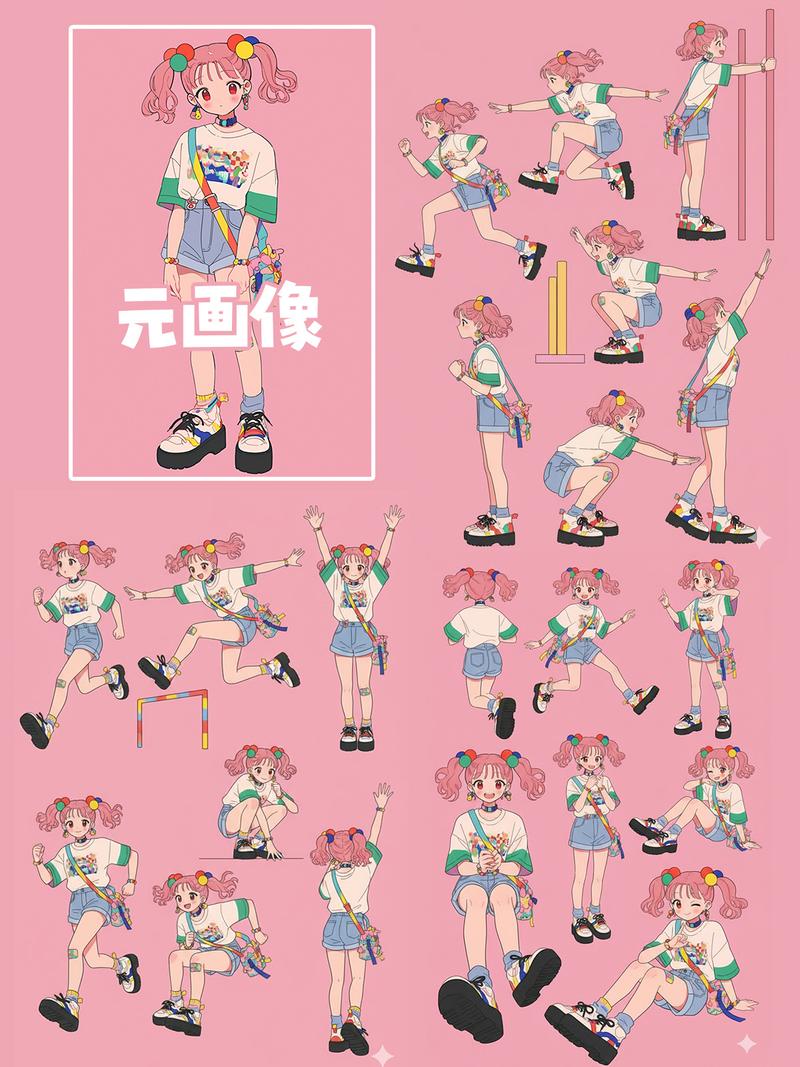 从一枚插画到瞬间变出这么多姿势,这不可能吧!