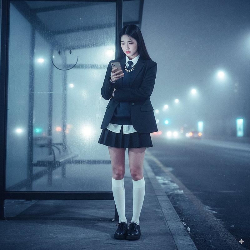 全身夜景肖像