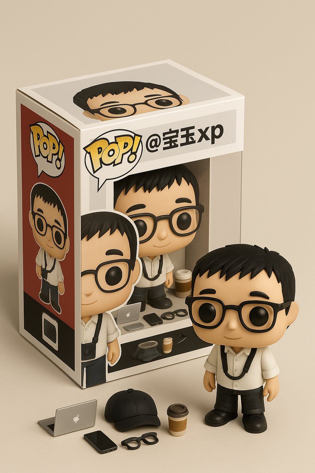 Funko Pop 公仔包装盒风格