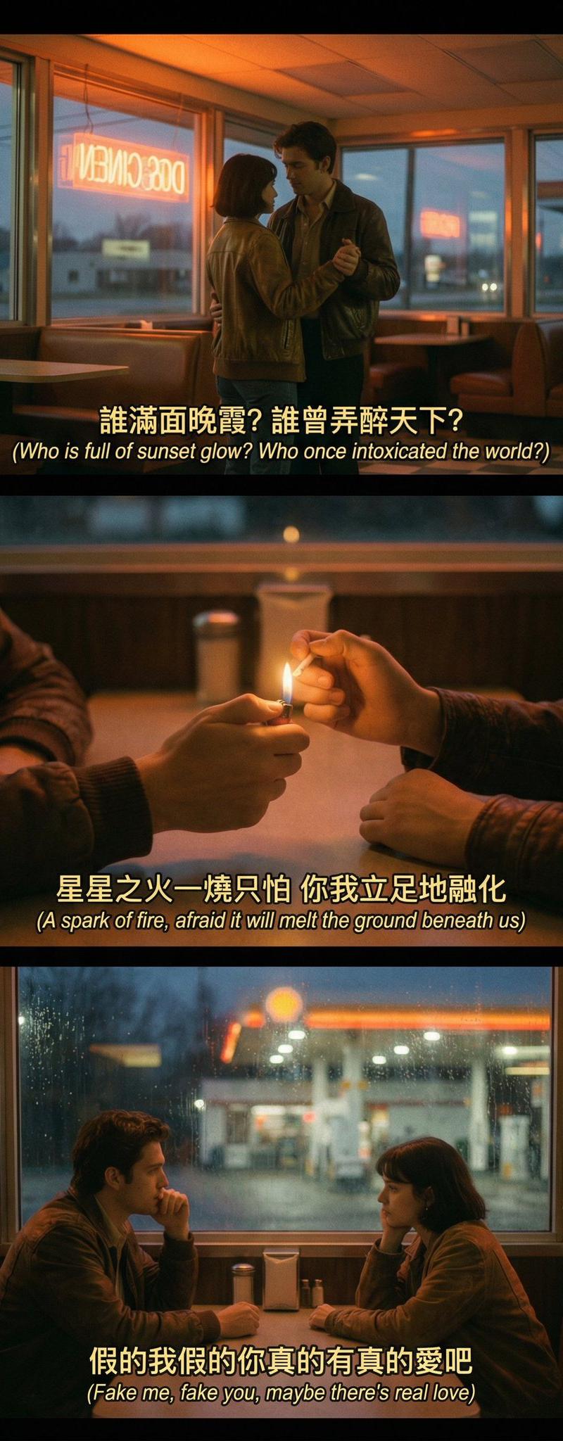 根据歌词生成电影般的图像