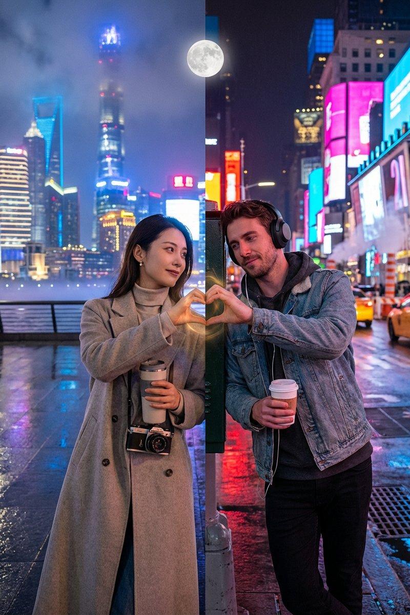 全球比心:跨越时空的爱的桥梁