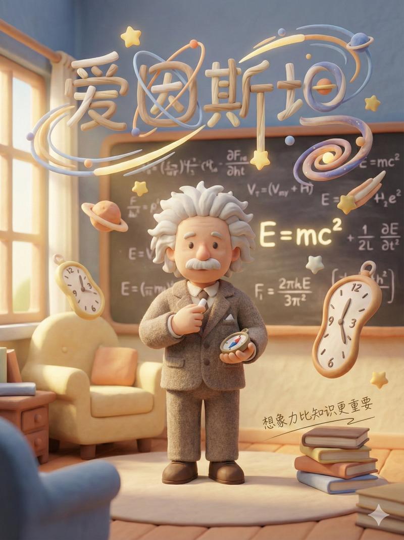 治愈系童话感黏土海报
