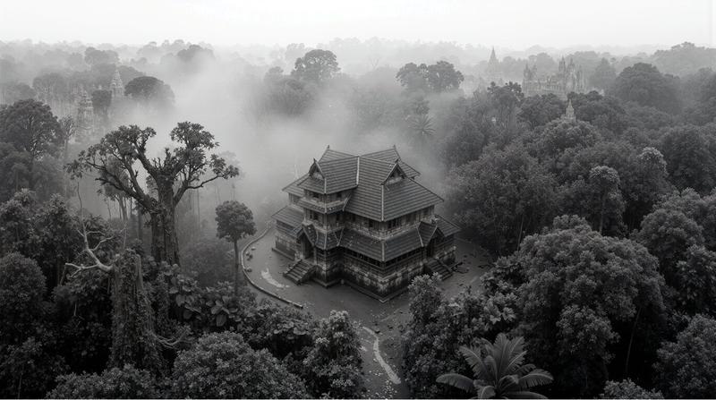 高对比度黑白电影镜头