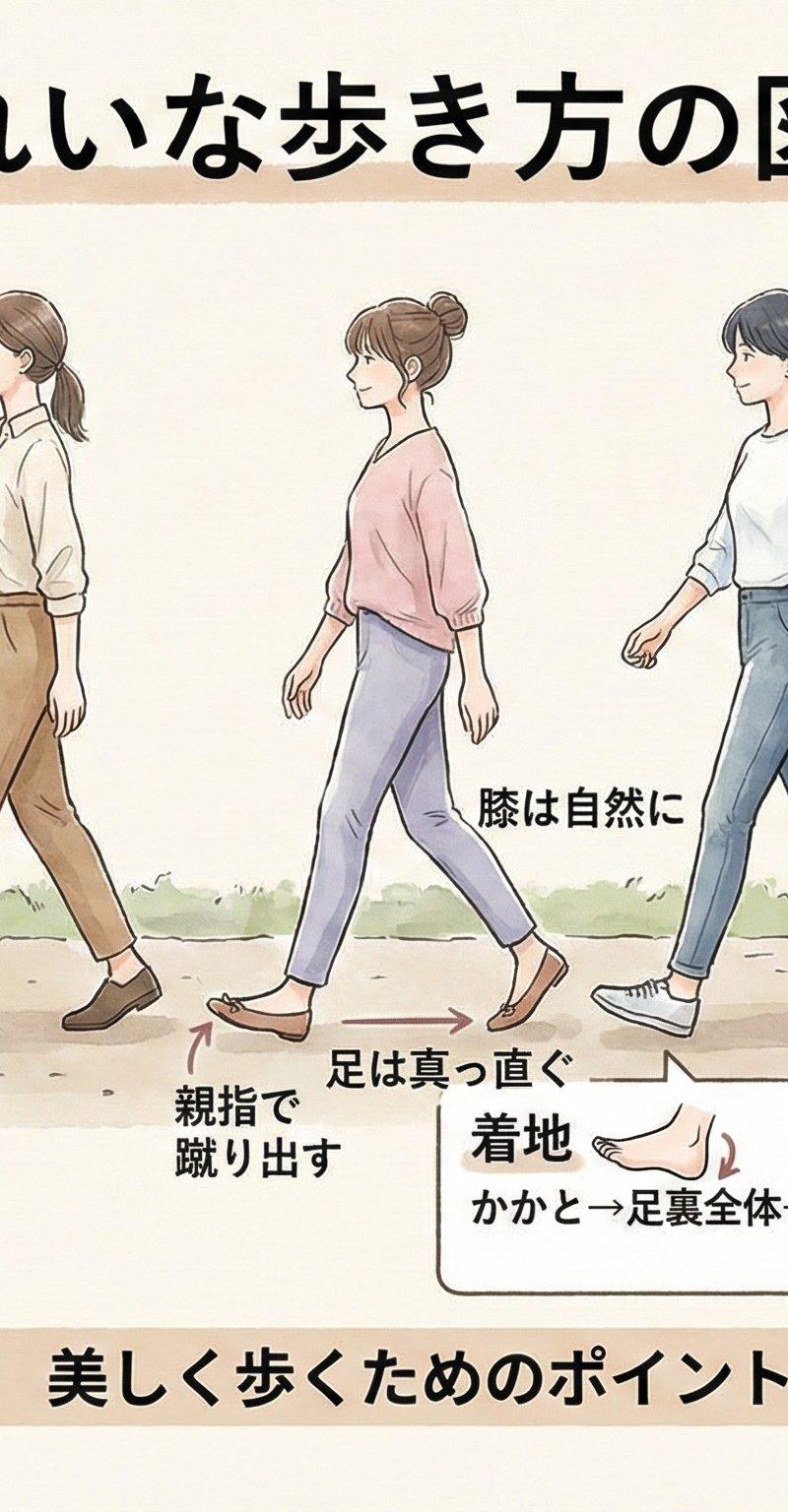 如何绘制美丽走姿图解