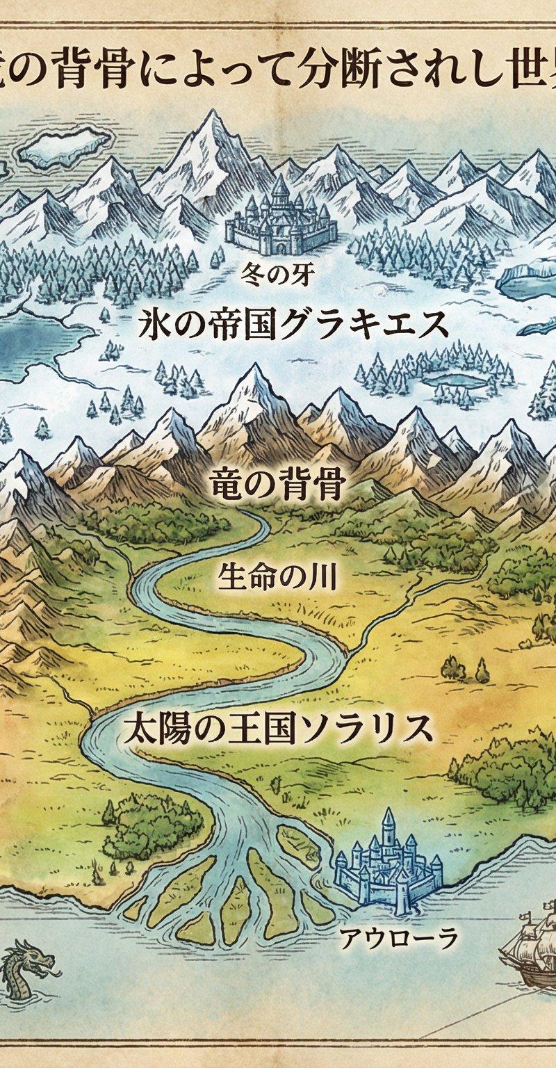 空想の世界地図「王宮地図製作者」プロンプト
