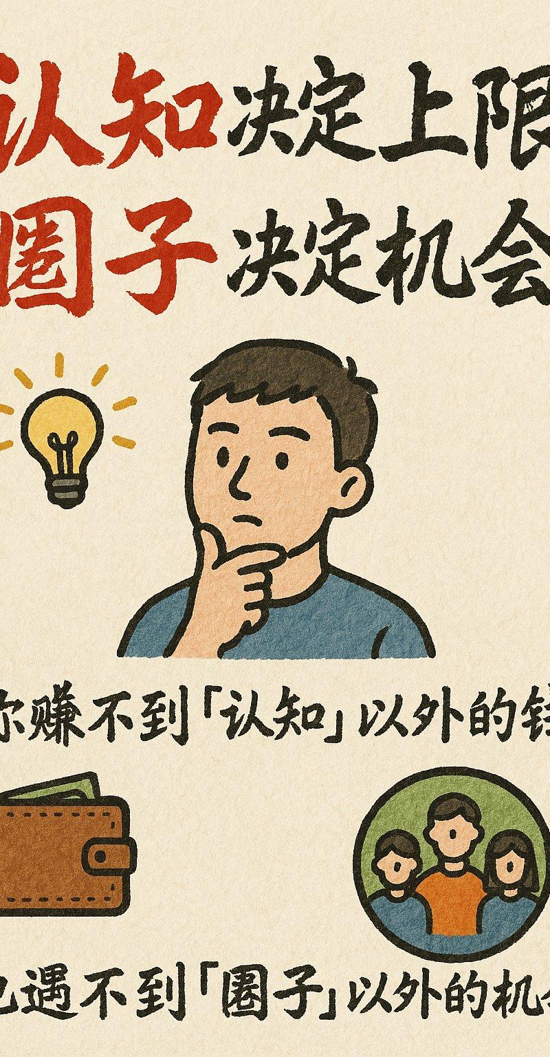 信息图卡片:认知与圈子