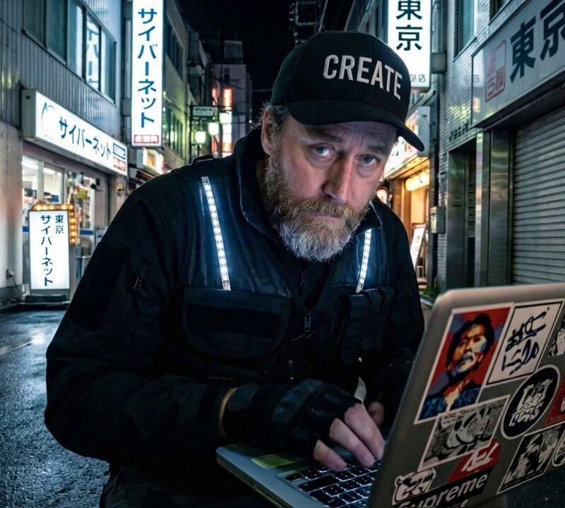 瞬间穿梭至任何地点——我的东京夜行黑客形象