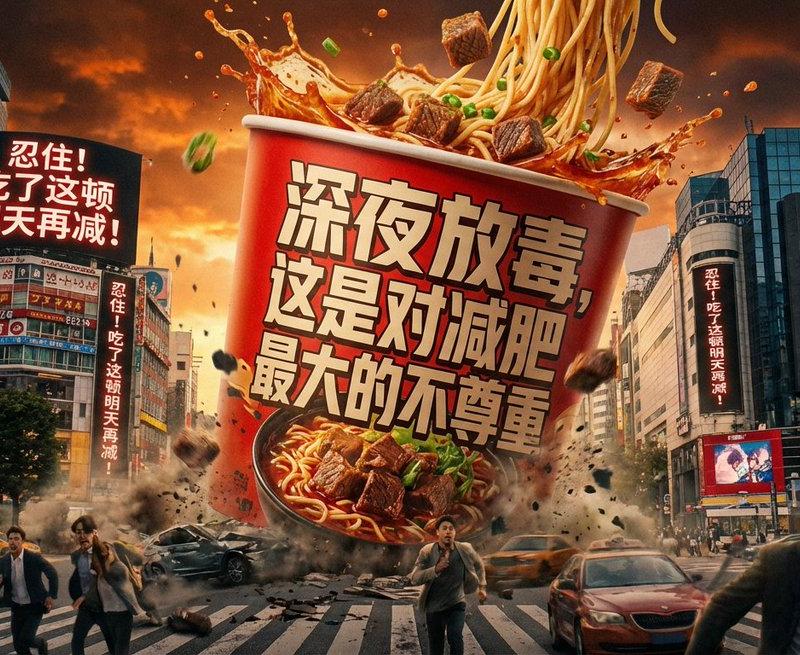 深夜放毒是对减肥最大的不尊重