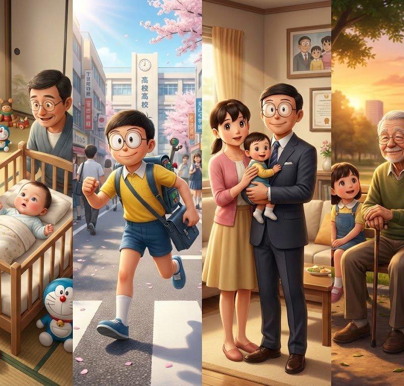 生命的四阶段插画创作方法