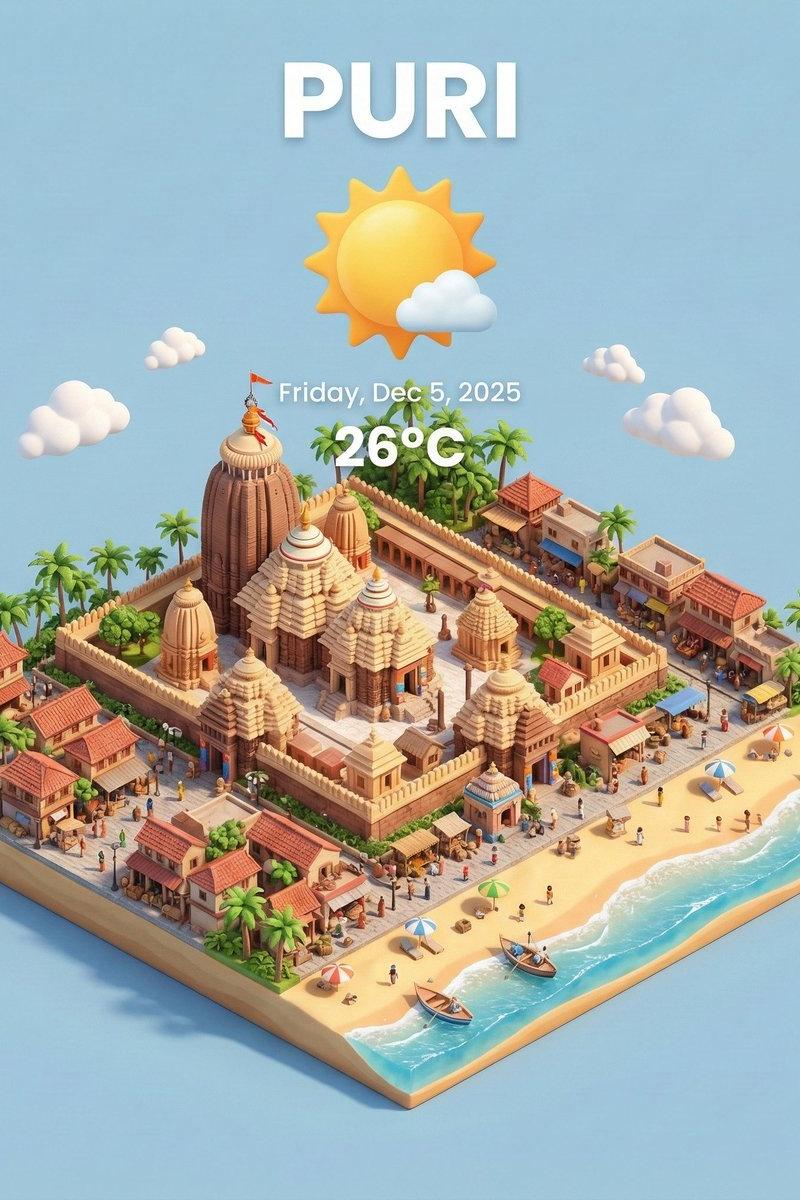 微型3D城市 + 实时天气