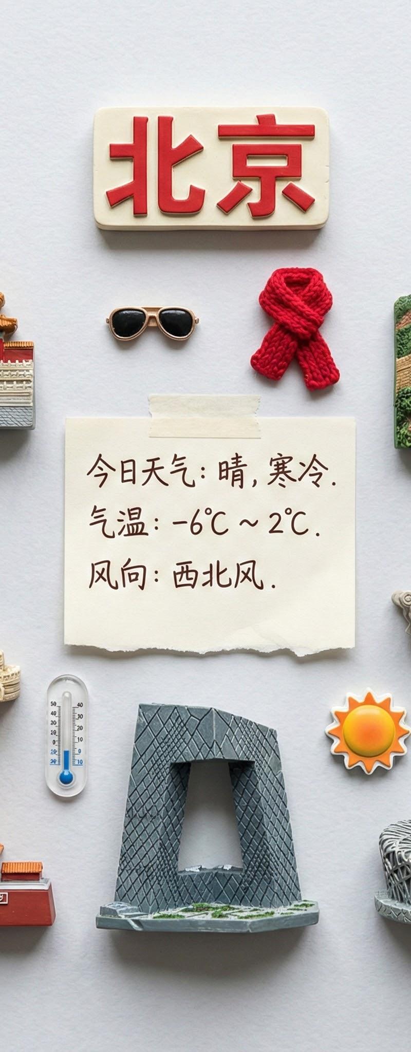 城市冰箱贴 - 上海地标迷你磁铁