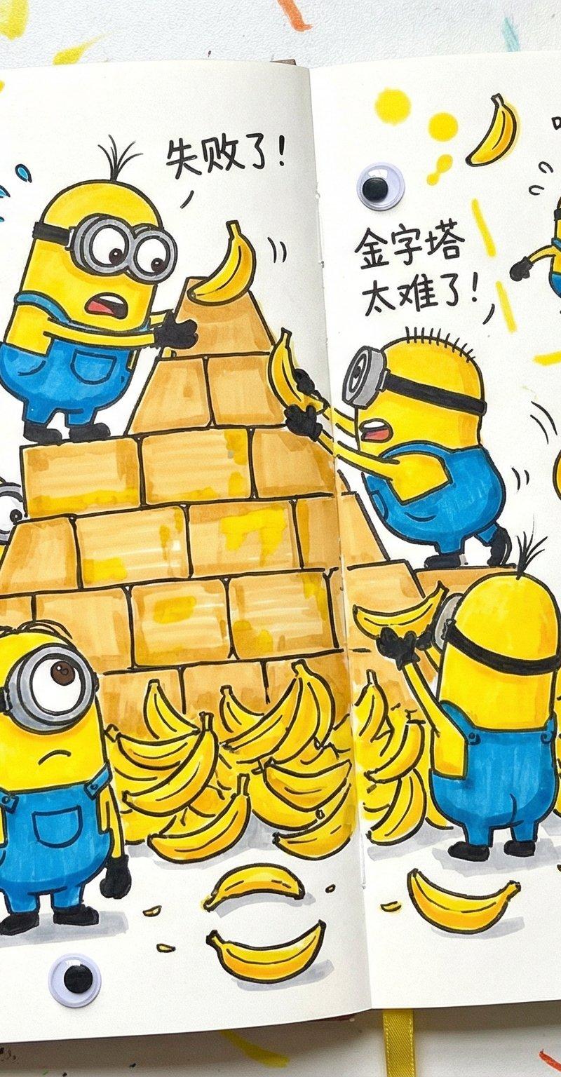 小黄人建造金字塔
