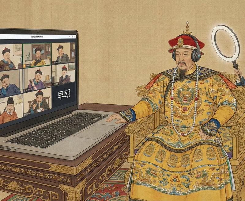早朝了开个视频会议先