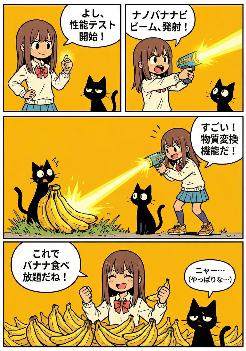 私もnano-banana Pro性能测试漫画分享